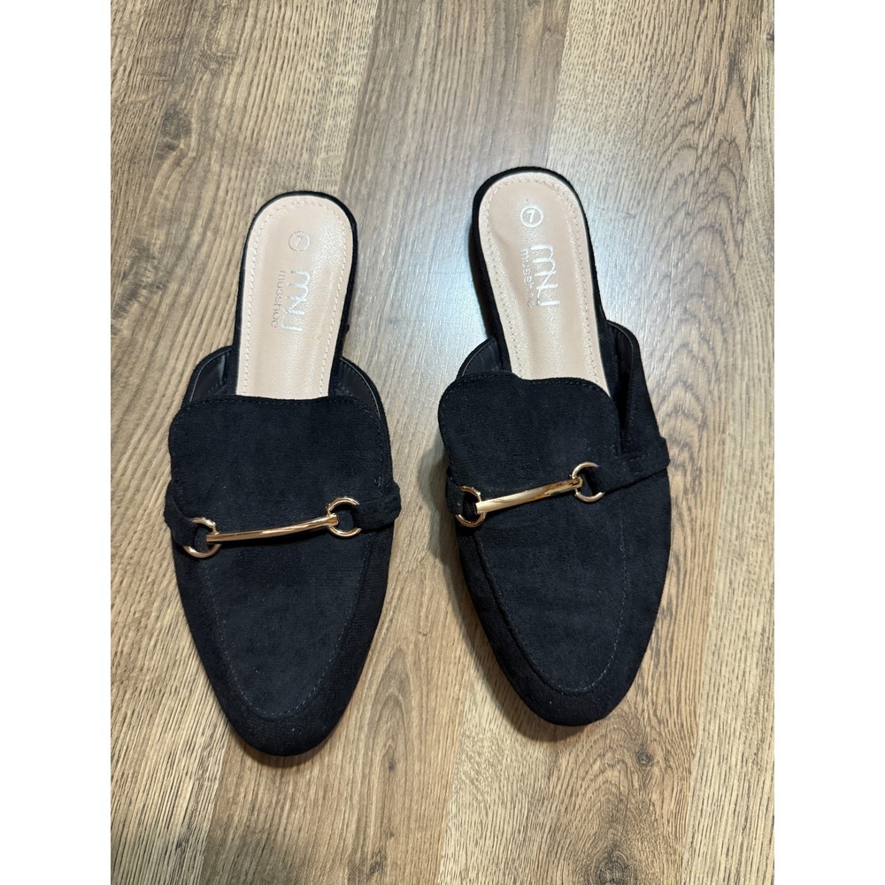 Musshoe Shoes, Women's size 7, Black, Slip On, Shoes no Back Mule
